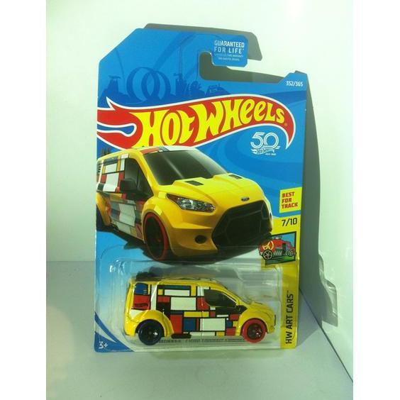 Hot Wheels. 2018 HW Art Cars - Hot Wheels Ford Transit Connect. Yellow