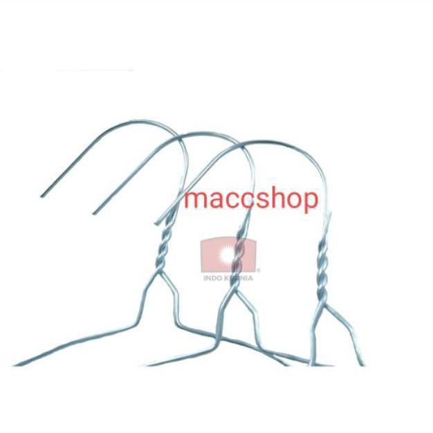 FLASH SALE` VALUE PACK 10 PCS Gantungan Baju Hanger Kawat Laundry stainless ANTI KARAT indokurnia - 