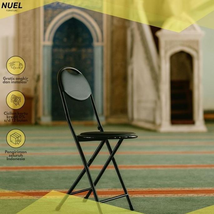 NUEL Bangku Lipat Sholat/Kursi Sholat Lansia/Kursi Lipat Portable