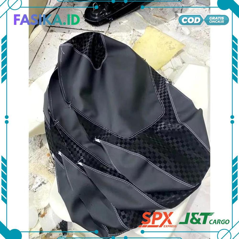 Cover Jok Kulit Jok Motor Polos Pilihan Motif Motor Beat Vario Scoopy supra x pcx nmax - RO30-0912 2