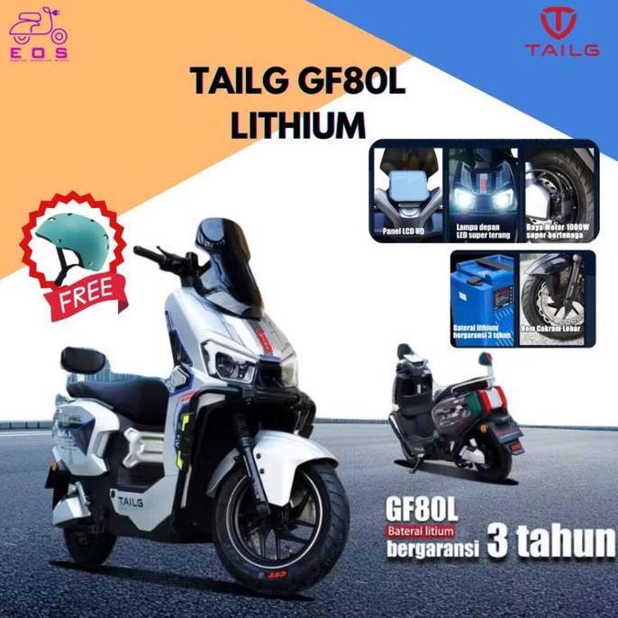 Terlaris New Arrival Sepeda Listrik Tailg Gf80L Lithium Jarak Tempuh 60Km - Power 1000 Watt