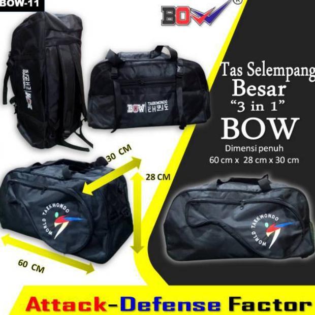 READYGan- Tas Taekwondo BOW Selempang Jinjing Besar Multifungsi