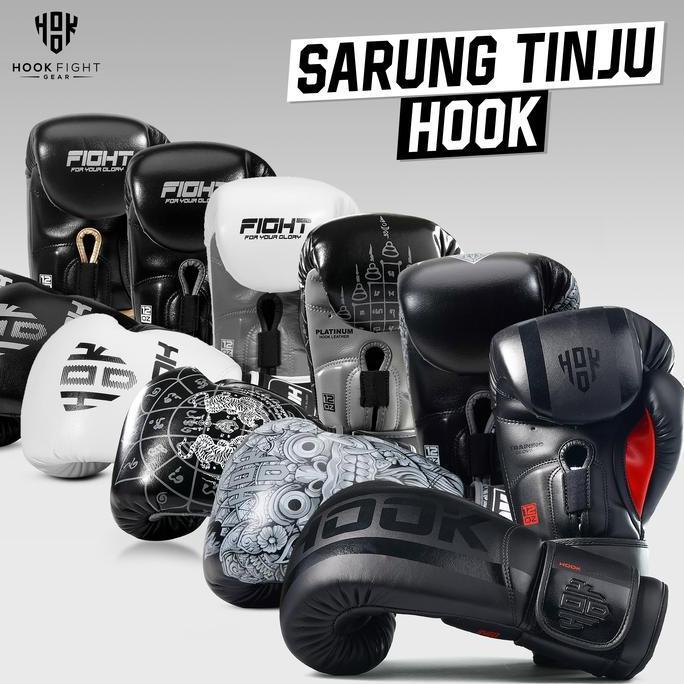 SARUNG TINJU HOOK FIGHT GEAR, SARUNG MUAY THAI, SARUNG TINJU MUAY THAI