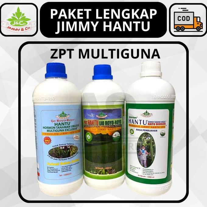 TERBARU - PAKET PUPUK HORMON JIMMY HANTU ZPT NPK POC RATU BIOGEN IJO ROYO ROYO 1000ML ORIGINAL