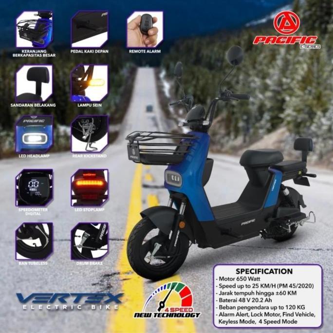 Terlaris Sepeda Listrik Pacific Vertex