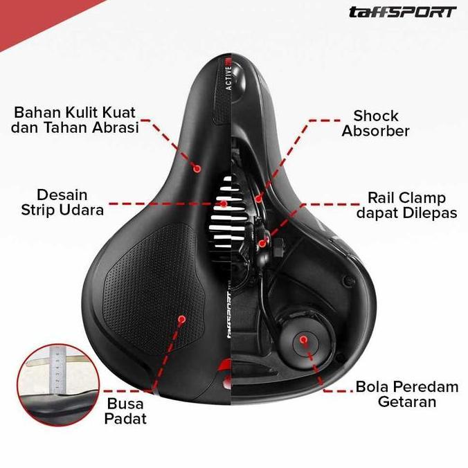 Sadel Sepeda Empuk Spring Shock Absorber Jok Sepeda Lipat Sadel Sepeda Lipat Sadel Sepeda MTB