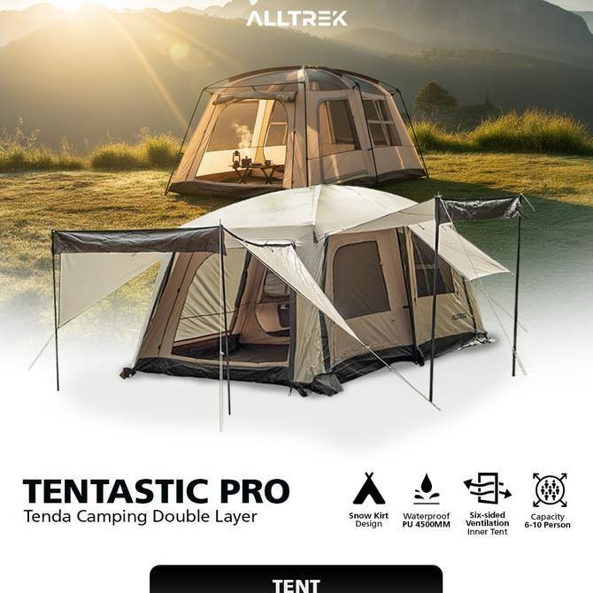 ALLTREK Tenda Camping Tentastic Outdoor 1 Bedroom + 1 Guest Room