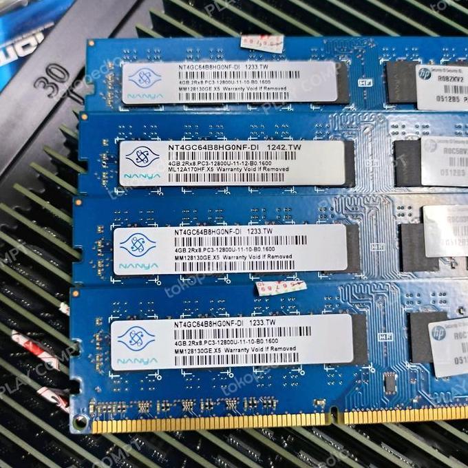 promo ram pc ddr3 4gb pc3 12800u/pc310600u merek SAMSUNG/HYNIX/KINGSTONE terlaris