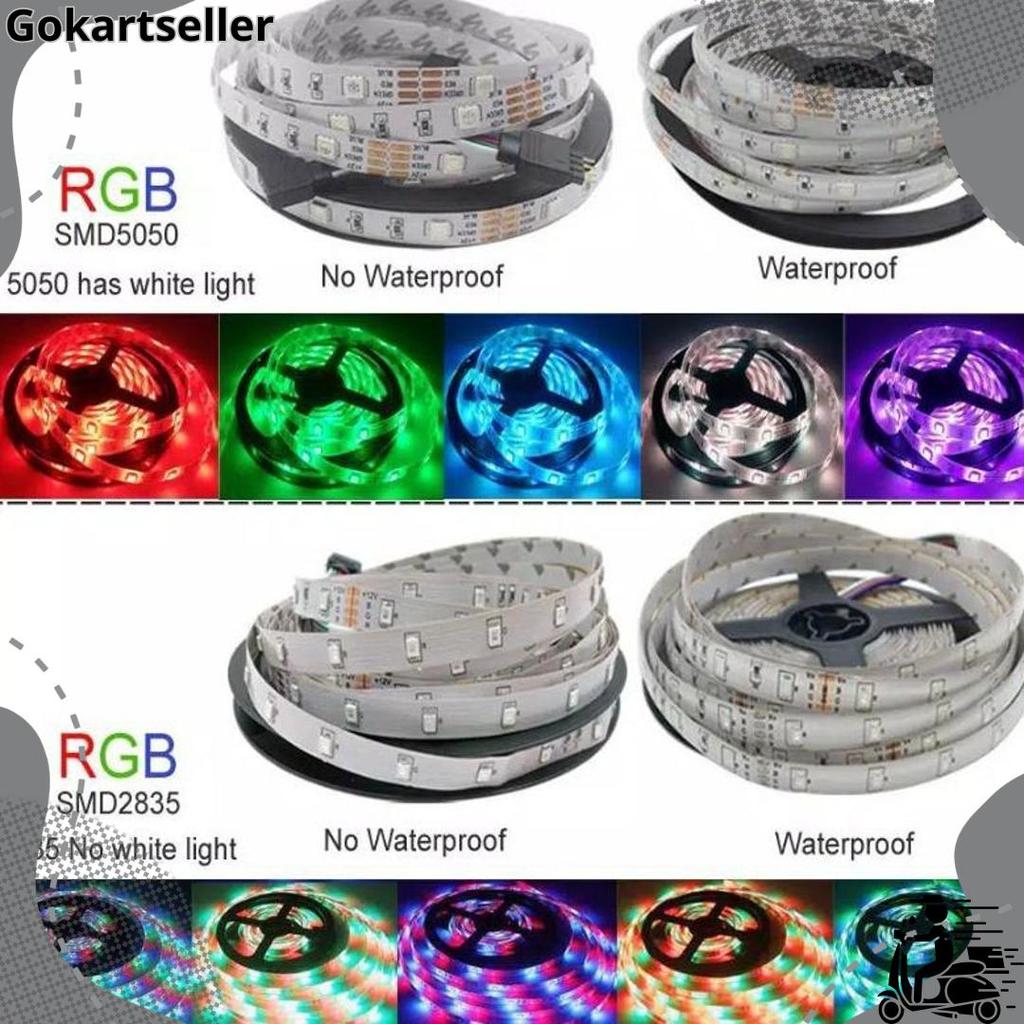 [Waterproof] Lampu led strip rgb 16 warna lampu kamar neon tiktok Top Seller