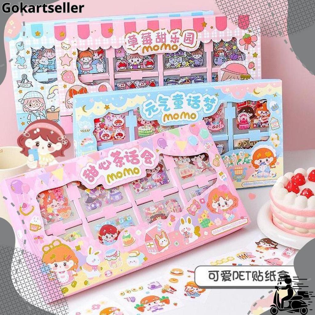 200 lembar Sticker Box PVC Jumbo Size Stiker Sale