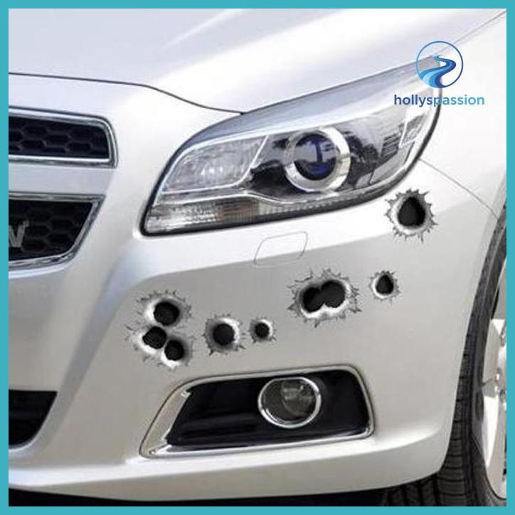 (ORI) STIKER MOBIL LUBANG PELURU STIKER MOBIL TEMBAKAN PELURU 320-999 KECANTIKAN PESTA DEKORASI KOST