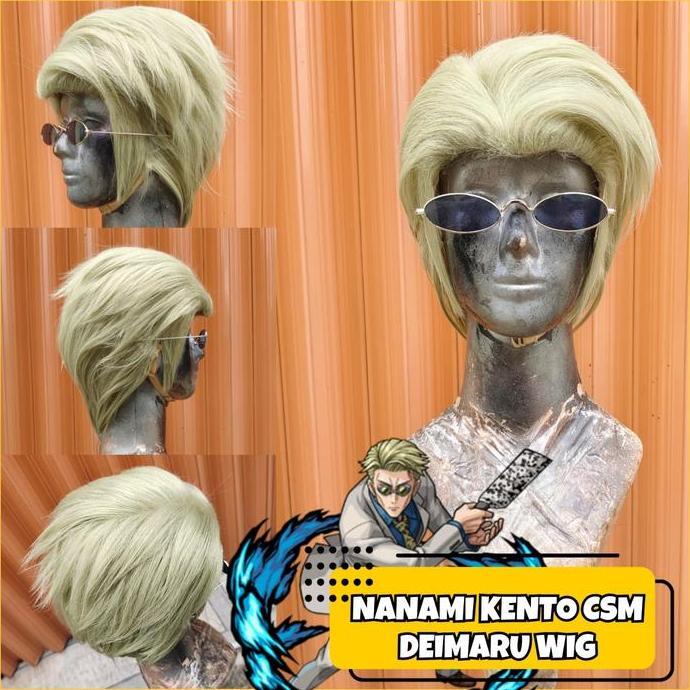 Wig Cosplay Anime Jujutsu Kaisen Kento Nanami Rambut Palsu DeiMaru Promo