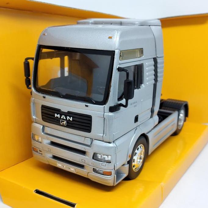 Diecast Kepala Truk Trailer Man Tg510A Welly Super Haulier 1:32 Mainan Ready