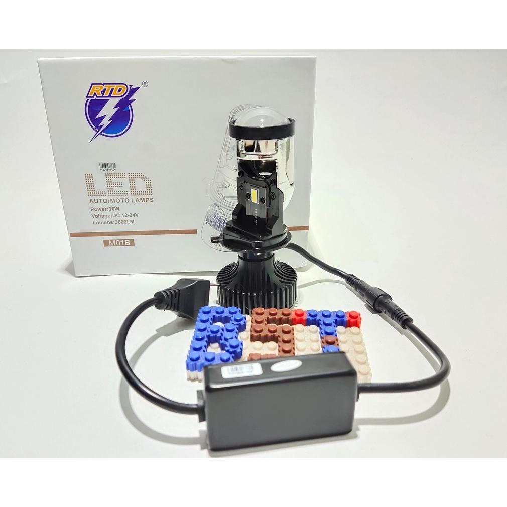 Lampu Utama Led mini projector H4 RTD M01B H4 Original High Low Projie m01b