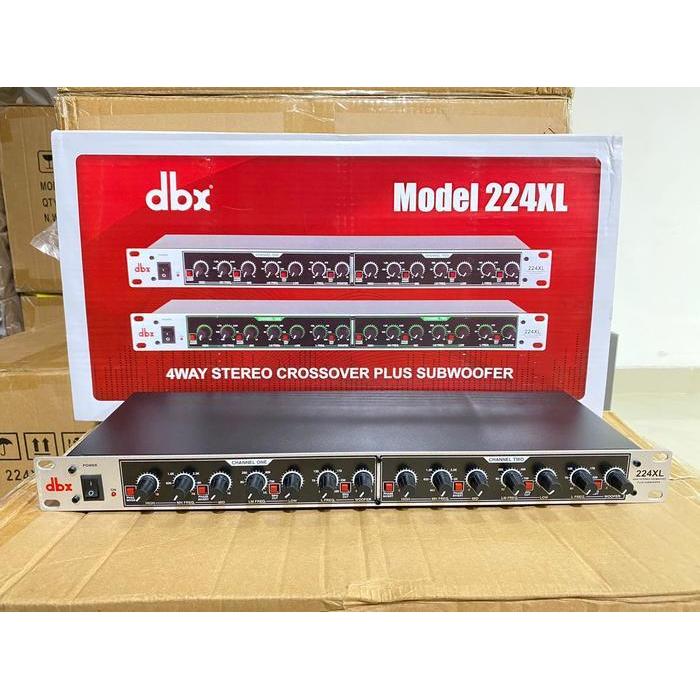 Crossover Dbx 224 Xl 4 Way + Subwoofer Crosover Dbx Model 224 Xl Komponen Ic Macro Dan Micro Origina