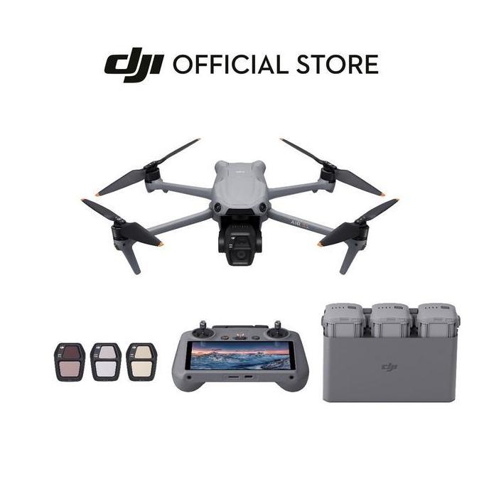 DJI AIR 3S FLY MORE COMBO (DJI RC 2) - CAMERA DRONE ORIGINAL DAN TERPERCAYA