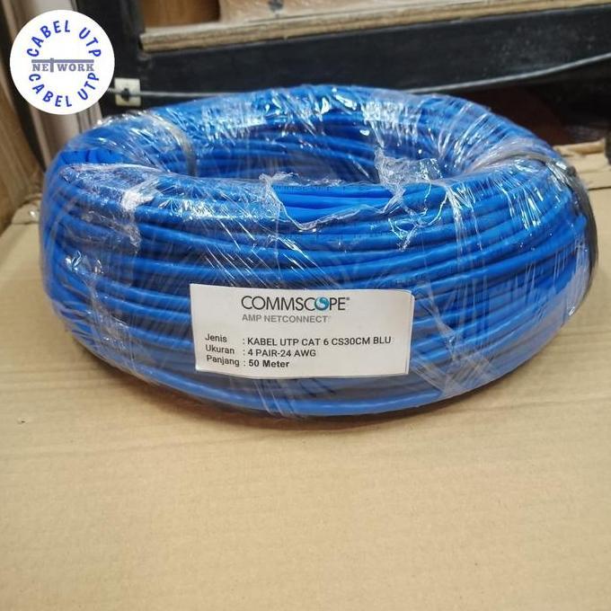 Commscope Amp Kabel UTP Cat.6 4Pair 24Awg Original Commscope @50 Meter Terlaris