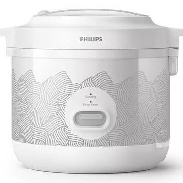New- Philips Rice Cooker 1,8 Liter Hd 3003 Putih Grey Original