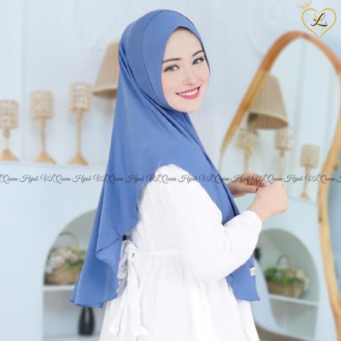 New- Qazilla - Mariqa L Hijab Instan Daily Bahan Jersy Terbaru By Vl Queen Hijab