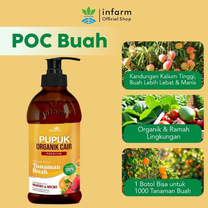 Lansungkirim- Infarm - Pupuk Organik Cair 500 Ml Pupuk Cabai Nutrisi Tanaman Cabai Nutrisi Melebatka