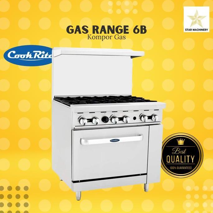 Terlaris Cookrite Gas Range 4 Tungku & 6 Tungku Dan Oven - Kompor Gas Besar