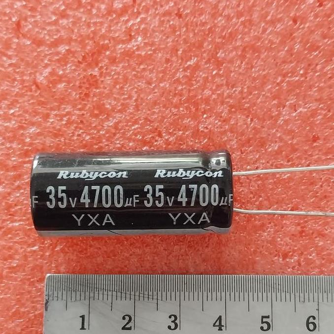 KAPASITOR ELEKTROLIT ELCO ELKO 4700UF 35V RUBYCON