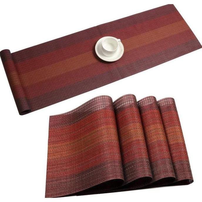 Taplak Meja Makan Panjang PVC / Table Runner