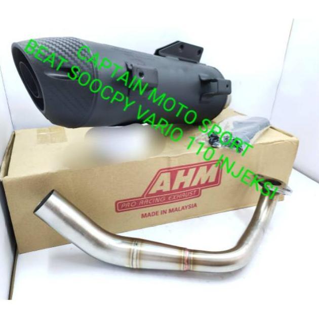 Knalpot ahm Honda beat Scoopy Vario 110 injeksi knalpot standar racing ahm