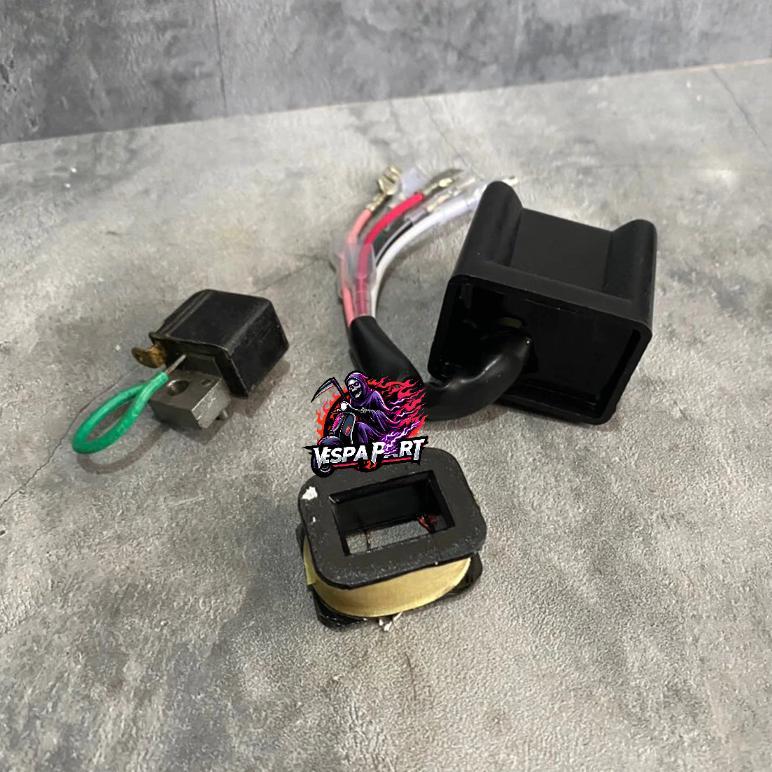 Paket Set Pengapian Vespa Super Sprint Px Ps Exclusive Excel | Spul CDI Vespa | PickUp Pulser Vespa 