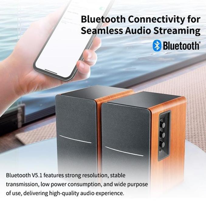 Edifier R1280Db R1280Dbs R1280 Dbs R 1280 Powered Bluetooth Bookshelf Speakers Kualitas Terbaik Harg