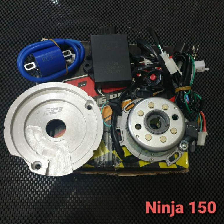 magnet racing pengapian racing RC3 komplit berikut  cdi, koil, plenes  ninja150, klx150, Fu150, RX K