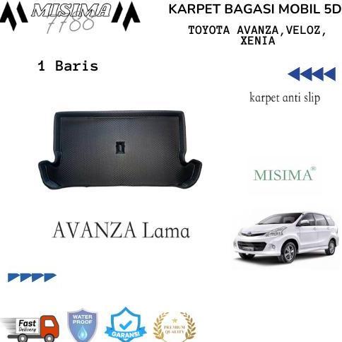 Karpet 5D Bagasi Mobil Toyota Avanza / Xenia / Veloz Untuk Tahun Lama 2005-2012 Car Diskon