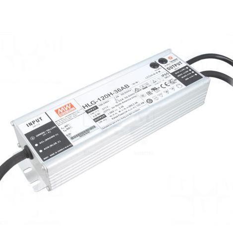 Promo MEAN WELL SWITCHING POWER SUPPLY HLG-120H-36AB 120 WATT 36 VOLT Diskon