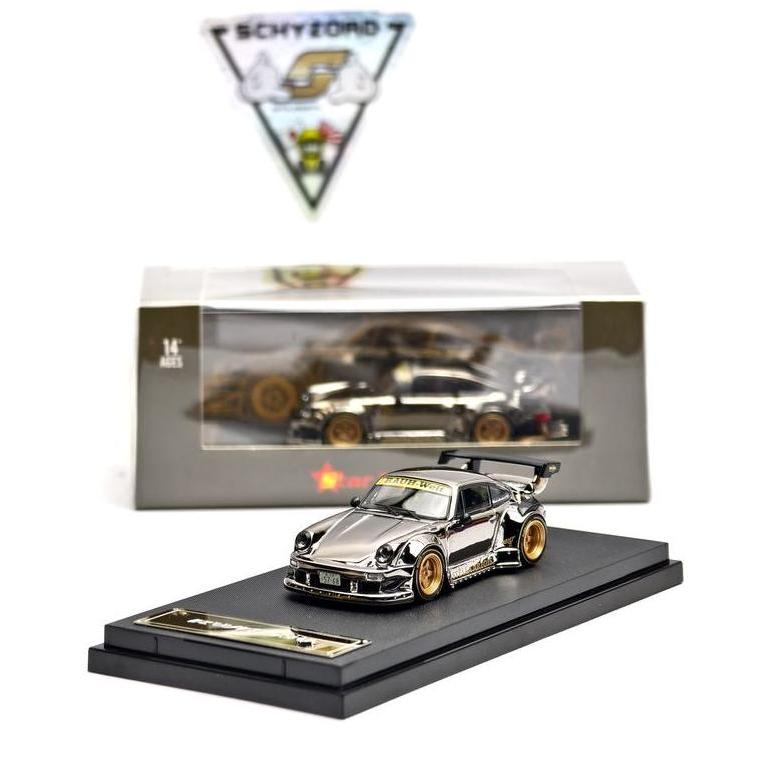 STAR MODEL PORSCHE RWB 930 ELECTROPLATE STELLA ARTOIS GT WING LIMITED EDITION BLACK KODE 1184