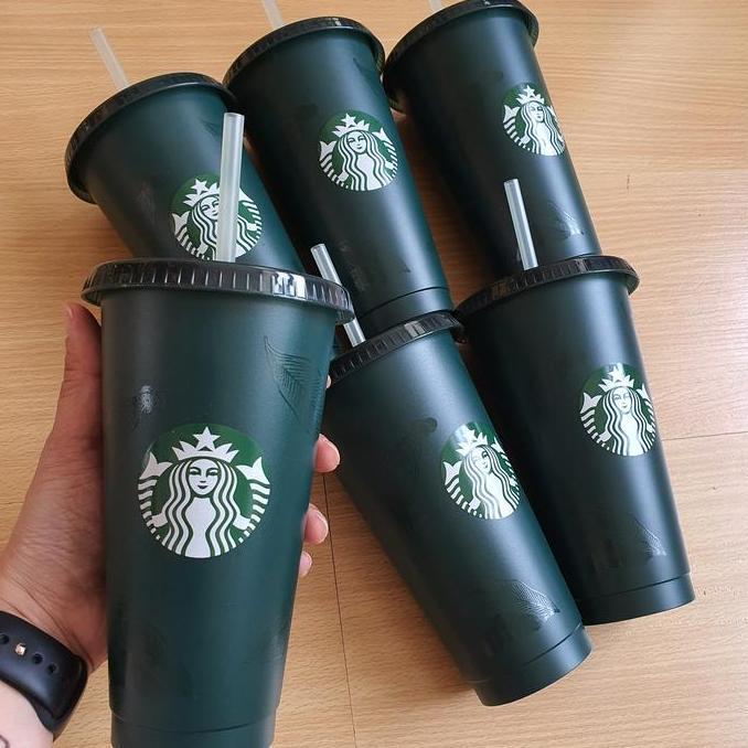 STARBUCKS reusable cup GREEN LEAF 709ML