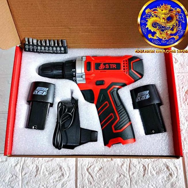 Mesin Bor Listrik 12V Kecepatan Ganda Impact