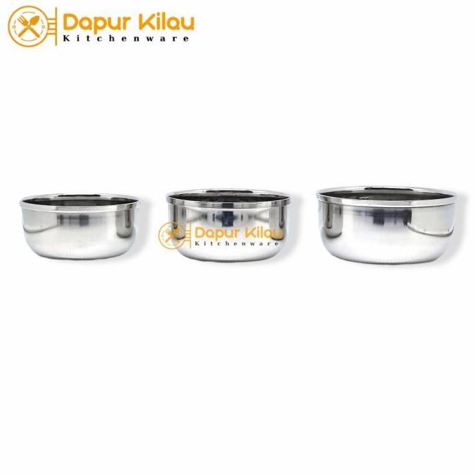Good- Mangkok Kecil Stainless Steel Tebal Tempat Bumbu Saos Kecap 7-10.5cm