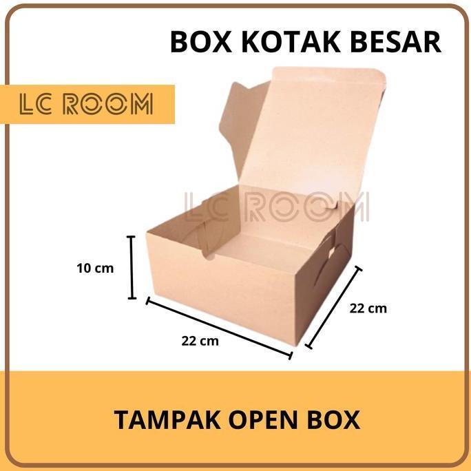 Good- Box Kraft Dus Coklat Dos Kotak Kue Roti Kue Roti Tart Cake 22x10cm
