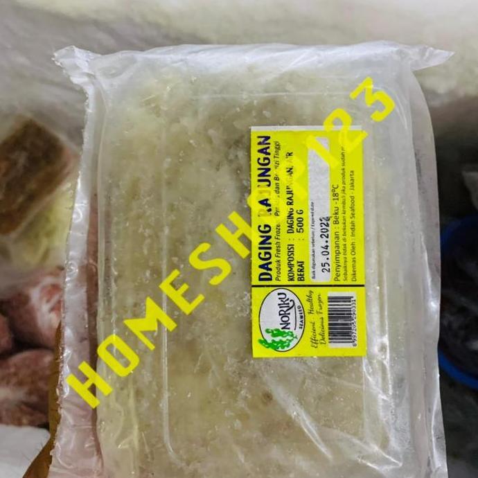 Fruxi- Daging Kepiting Kupas Beku , Crab Frozen, Bukan Capit 500 Gram , 1/2 K