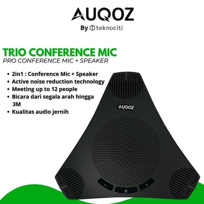 Volk- Auqoz Trio Meeting Conference Mic / Microphone Zoom Meet Speakerphone