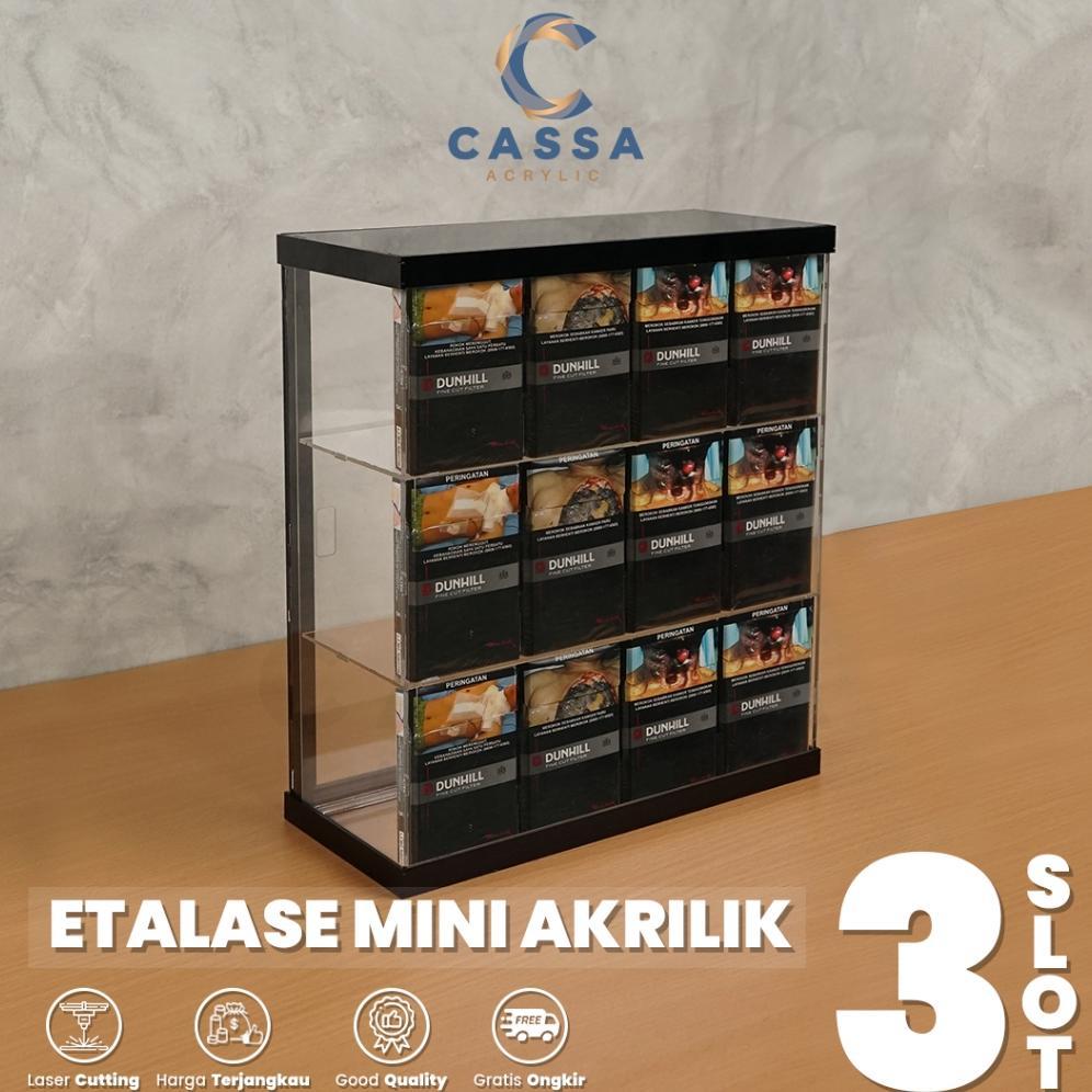 Etalase Warung Akrilik Serbaguna Laci Rak Penyimpanan Toko