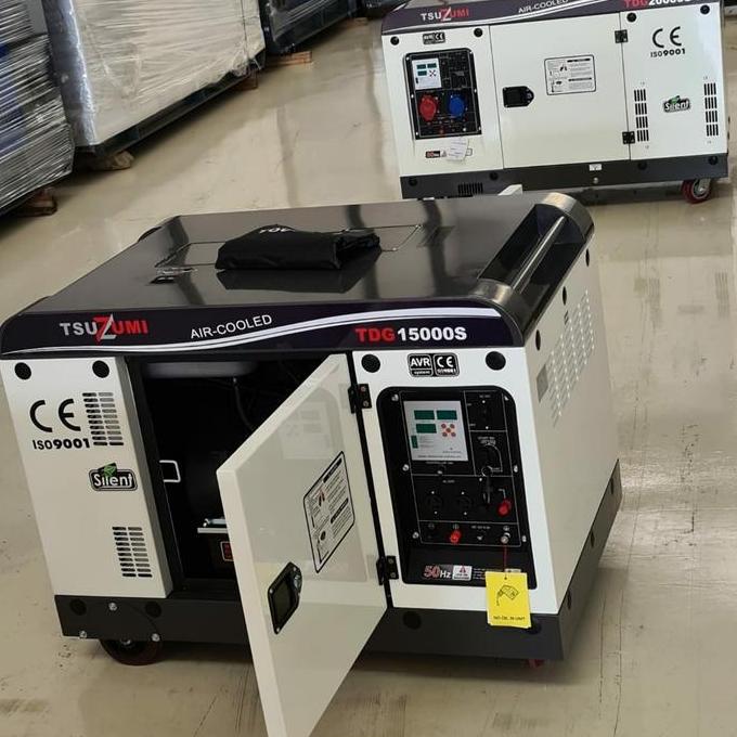 Miliki Silent Genset Diesel Tsuzumi Japan 10000 Watt 1 Phase Tdg 15000 S