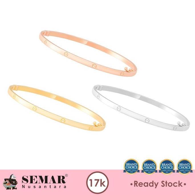 Terlaris Gelang Emas Charlotte Gold 17K Semar Nusantara