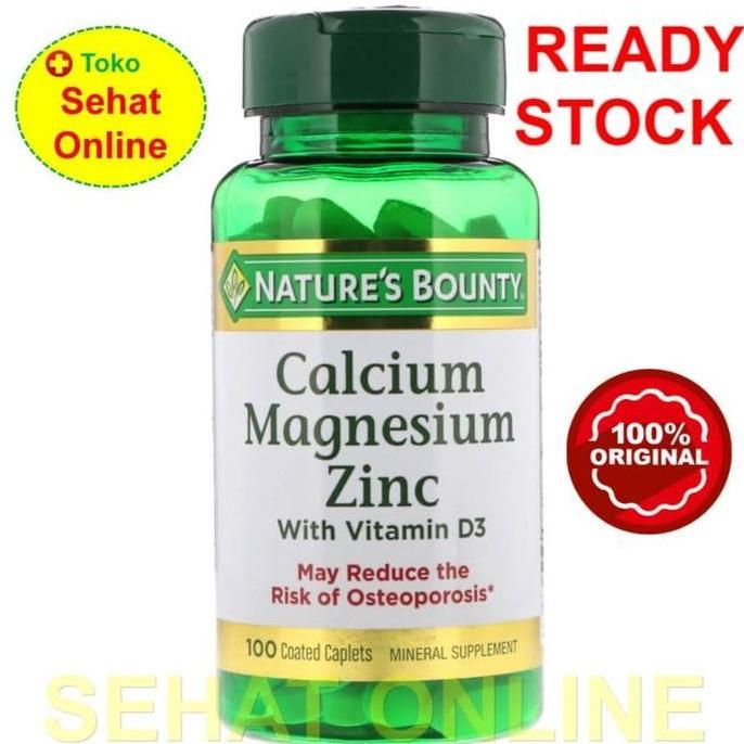 Vitmax- Nature'S Bounty Calcium Magnesium Zinc 100 Kaplet
