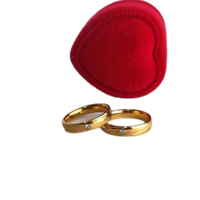 Terlaris Cincin Emas 24Karat Couple Perhiasan Elegan