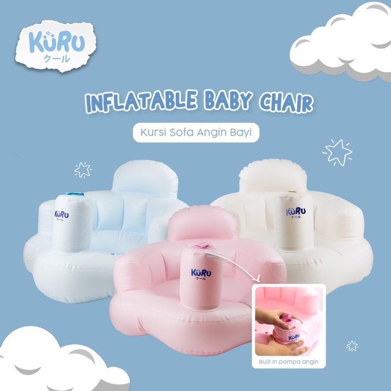 KURU BC01 Inflatable Baby Chair | Kursi Sofa Angin Bayi Tiup Pompa - Kuru Sofa Belajar Duduk Bayi - 