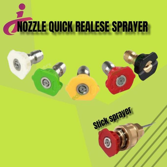 nosel nozzle konektor jet cleaner cordless sprayer 5 pcs