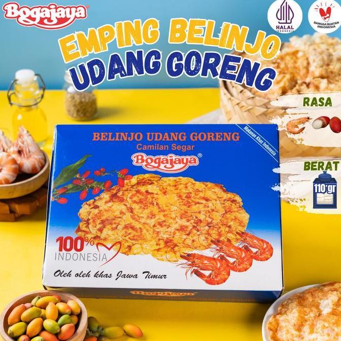 ASLI Bogajaya Emping Belinjo Udang Goreng Camilan Segar Khas Surabaya 110 Gram Rasa Gurih Kriuk & Ke