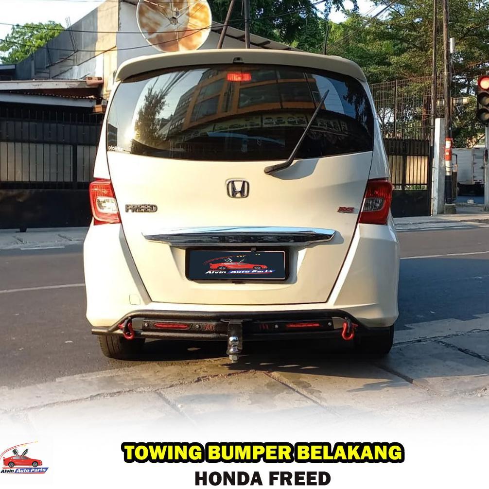 TOWING HONDA FREED- COBRA STYLE / PENGAMAN BUMPER BELAKANG HONDA FREED / REAR BUMPER GUARD FREED COB