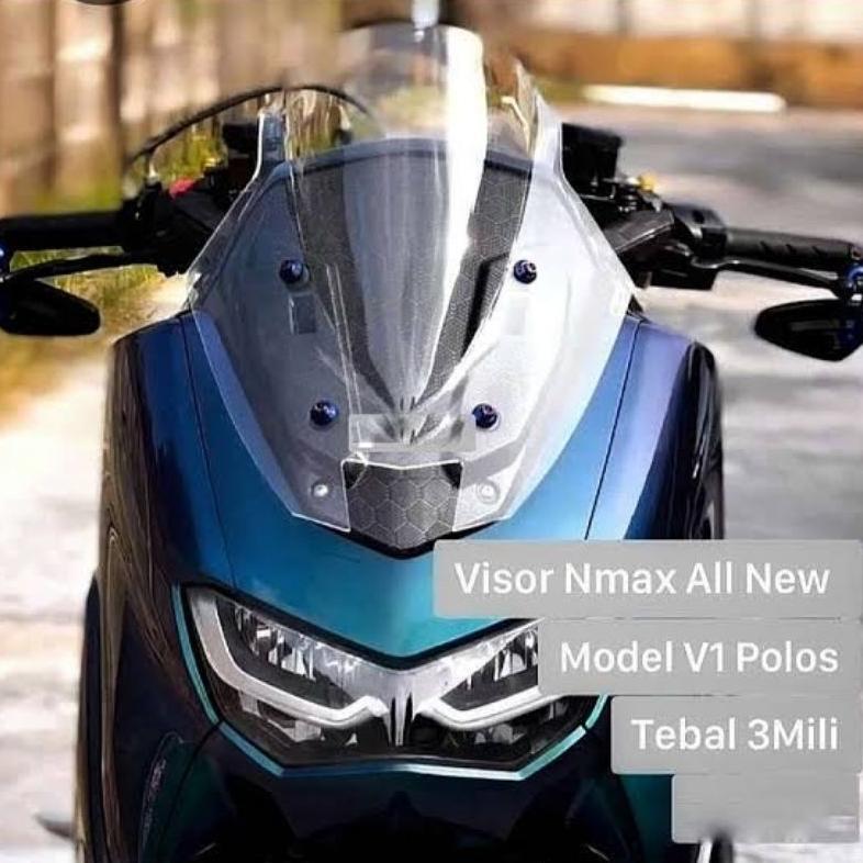 Windshield Nmax Model TDR V1 Jenong [Free Baut 4 Pcs] Winsil Nmax 2015-2019 Old & Nmax 2020-2022 New